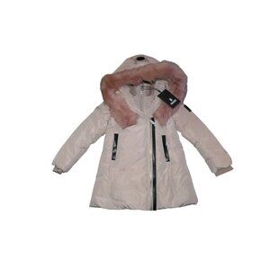 Mackage Little Girls Long Down Parka Petal Pink Jacket Size 4 Years NWT